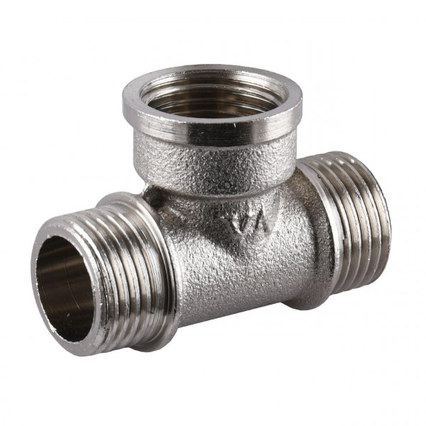 Трійник нікельований 1/2″ЗР х 1/2″ВР х 1/2″ЗР штампований А0215А(нк) VA (000024895)