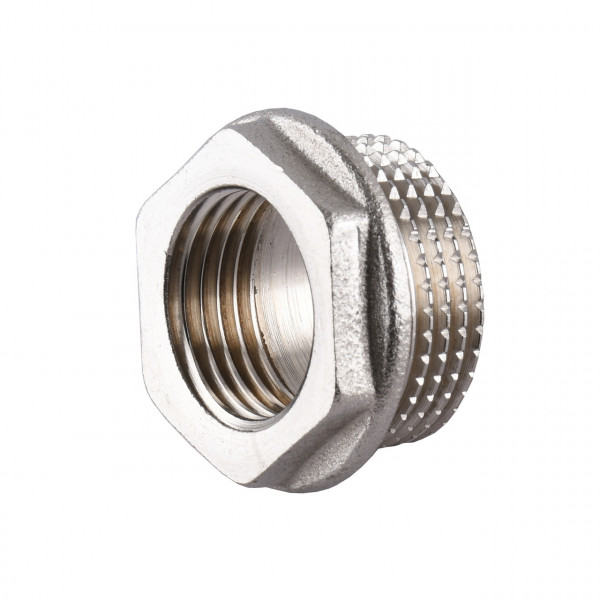 Футорка нікельована 3/4″ЗР х 1/2″ВР штампована А0702А(нк) VA (000024904)