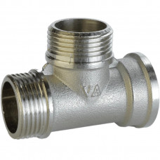 Трійник нікельований 1/2″ВР х 1/2″ЗР х 1/2″ЗР штампований А0204А(нк) VA (000024907)