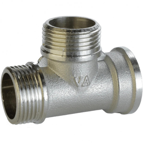 Трійник нікельований 1/2″ВР х 1/2″ЗР х 1/2″ЗР штампований А0204А(нк) VA (000024907)