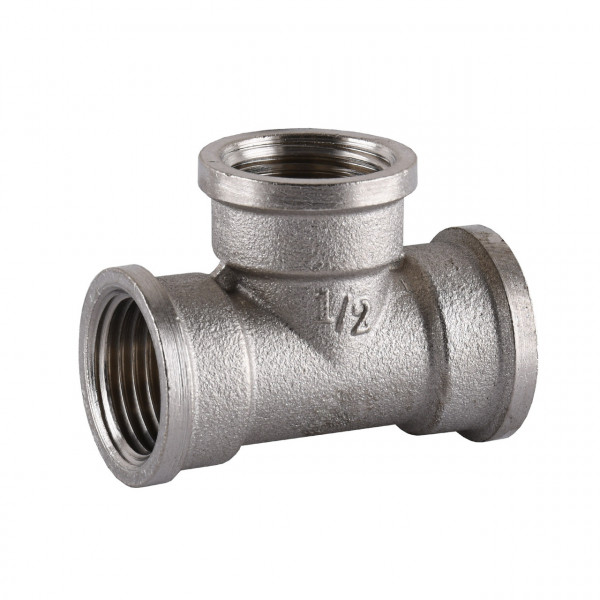 Трійник нікельований 1/2″ВР х 1/2″ВР х 1/2″ВР штампований А0242-1А(нк) VA (000024911)