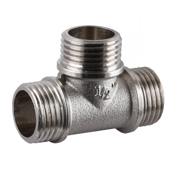 Трійник нікельований 1/2″ЗР х 1/2″ЗР х 1/2″ЗР штампований А0214А(нк) VA (000024913)