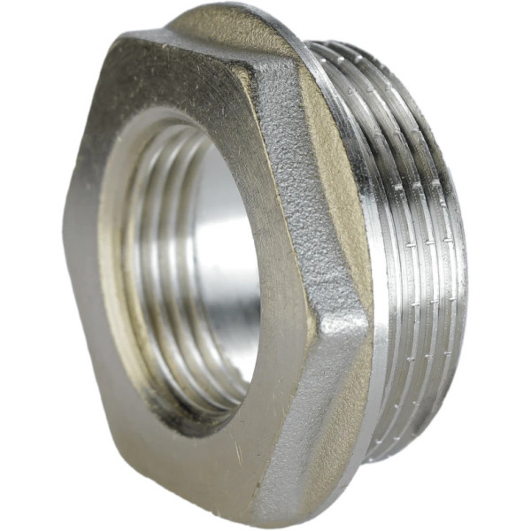 Футорка нікельована 1″ЗР х 1/2″ВР штампована А0704-1А(нк) VA (000024915)