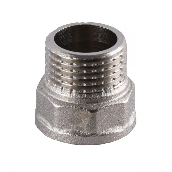 Перехідник нікельований 1/2″ВР х 1/2″ЗР штампований А0601А(нк) VA (000024917)