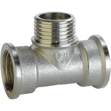 Трійник нікельований 1/2″ВР х 1/2″ЗР х 1/2″ВР штампований А0211А(нк) VA (000024920)