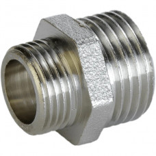 Ніпель редукційний нікельований 1/2″ЗР х 3/8″ЗР штампований А0542А(нк) VA (000024922)