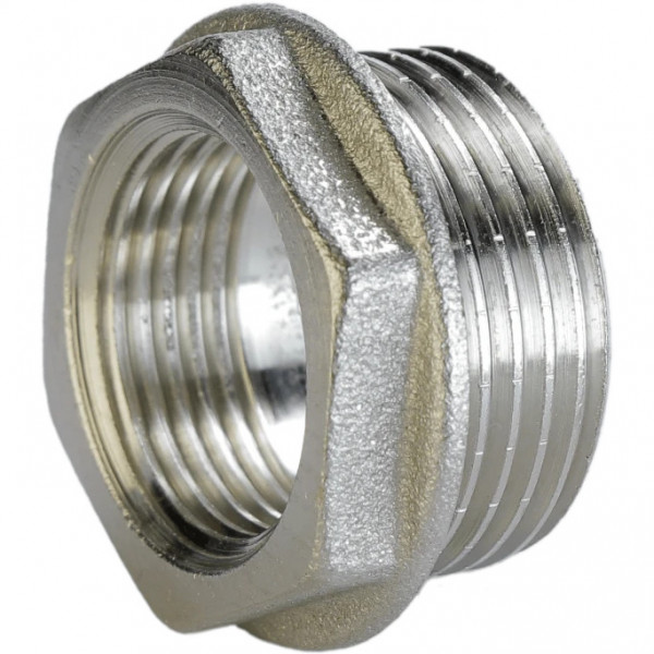 Футорка нікельована 1 1/4″ЗР х 1″ВР штампована А0712А(нк) VA (000024977)