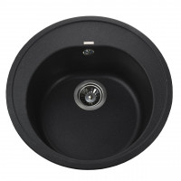 Гранітна мийка Globus Lux MARTIN чорний металік 510мм-А0001 (000021075)