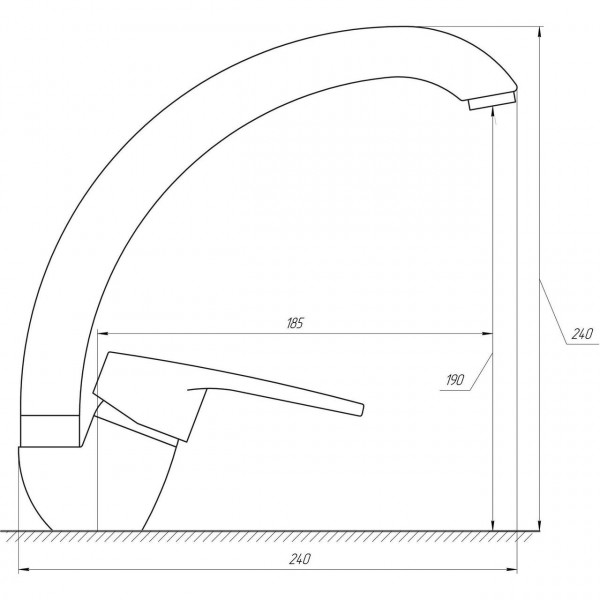 Змішувач для кухні DOMINO SIRIUS DSV-103S (000010455)