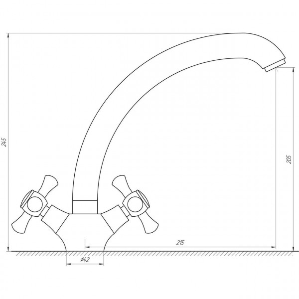 Змішувач для кухні DOMINO DKF-204-08-CRUIZE (000013050)