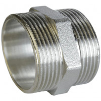 Ніпель нікельований 1 1/4″ЗР х 1 1/4″ЗР штампований А0516А(нк) VA (000025093)