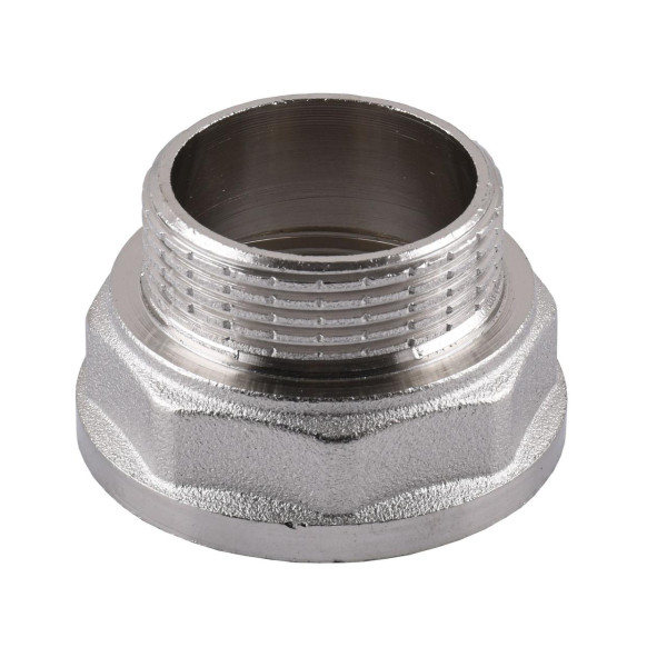 Перехідник редукційний нікельований 1 1/2″ВР х 1 1/4″ЗР штампований А0618А(нк) VA (000025103)