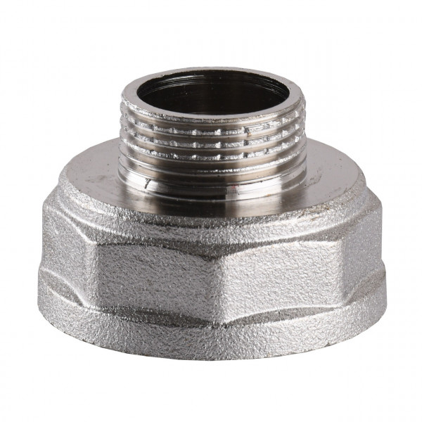 Перехідник редукційний нікельований 1 1/4″ВР х 3/4″ЗР штампований А0607А(нк) VA (000025102)