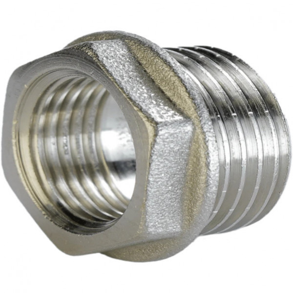 Футорка нікельована 1/2″ЗР х 3/8″ВР штампована А0752А(нк) VA (000024976)