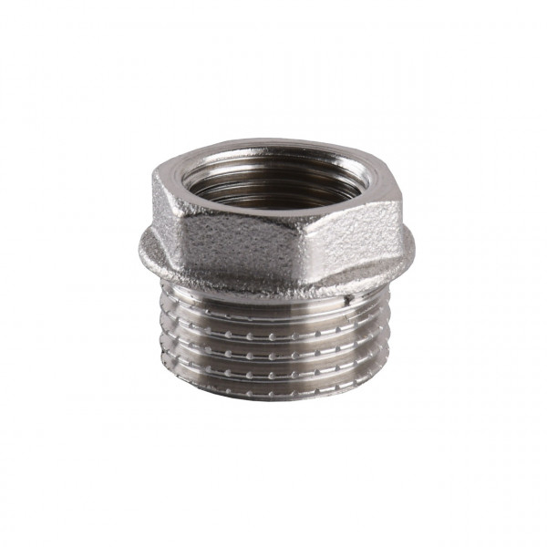 Футорка нікельована 1/2″ЗР х 3/8″ВР штампована А0752А(нк) VA (000024976)