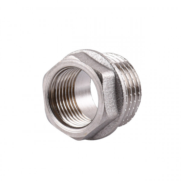 Футорка нікельована 1/2″ЗР х 3/8″ВР штампована А0752А(нк) VA (000024976)