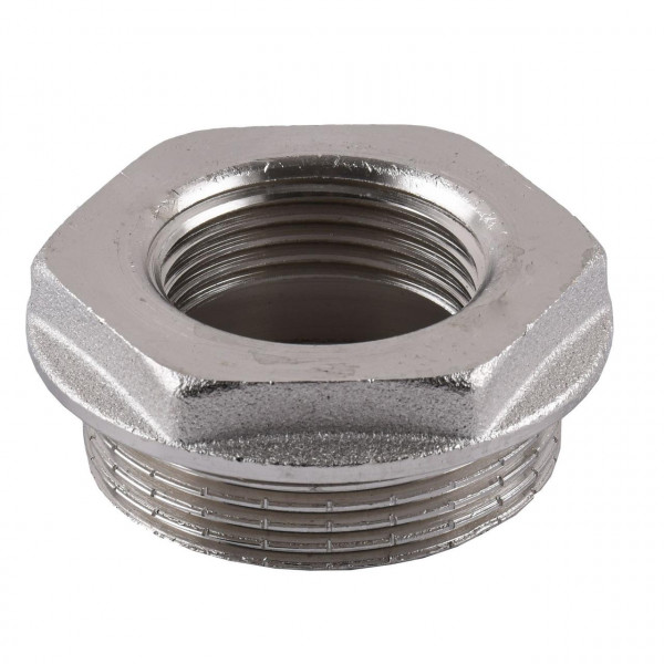 Футорка нікельована 1 1/2″ЗР х 1″ВР штампована А0714А(нк) VA (000025111)