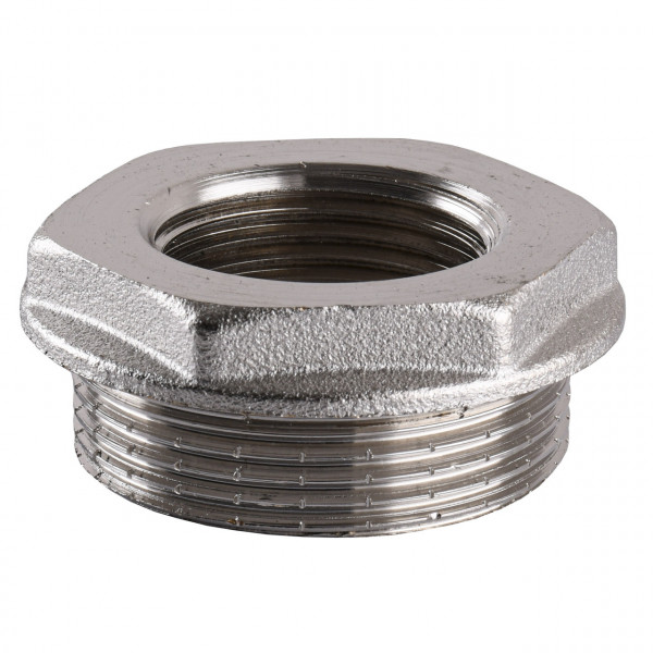 Футорка нікельована 1 1/2″ЗР х 1″ВР штампована А0714А(нк) VA (000025111)