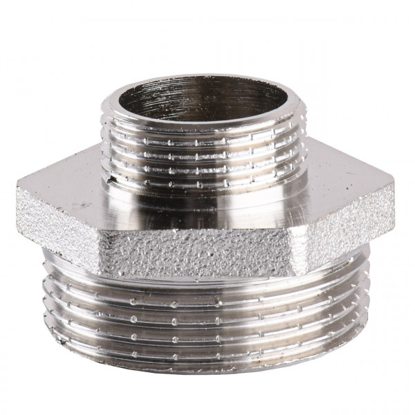 Ніпель редукційний нікельований 1 1/4″ЗР х 3/4″ЗР штампований А0593А(нк) VA (000025098)