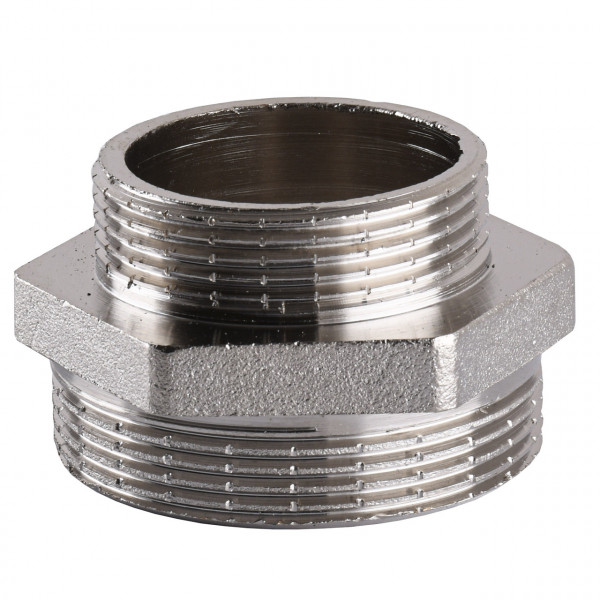 Ніпель редукційний нікельований 2″ЗР х 1 1/2″ЗР штампований А0545А(нк) VA (000025100)