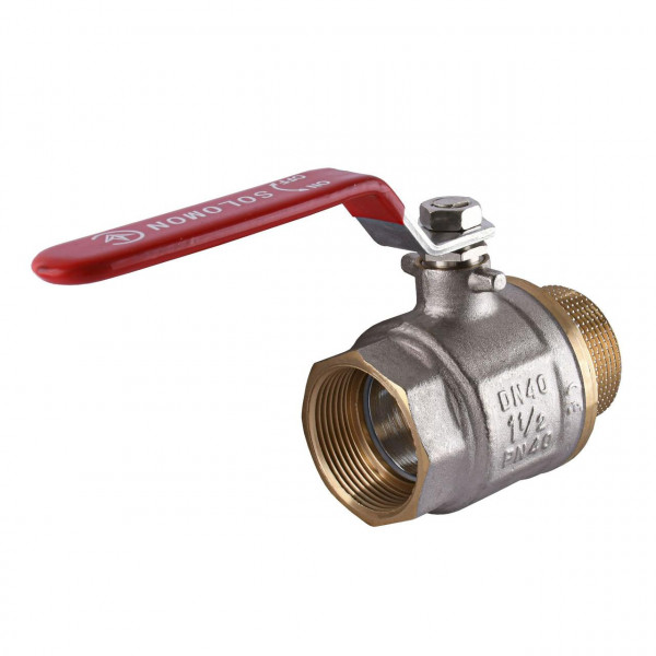 Кран кульовий прямий SOLOMON 1 1/2″ ЗВ КР PN40 В1002FM (000001498)