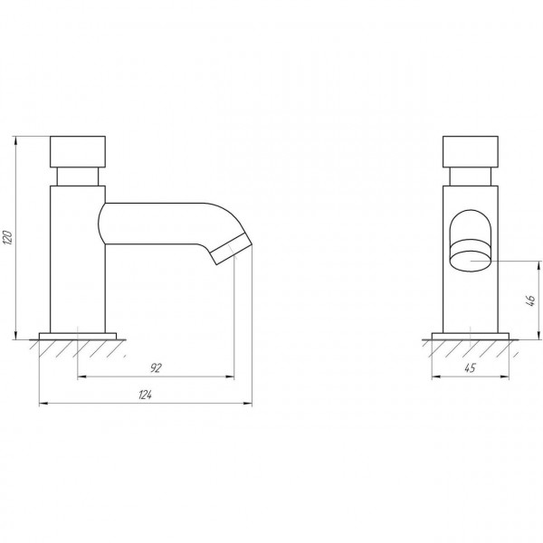 Кран-дозатор для умивальника TOPAZ TP-0301 (000014751)
