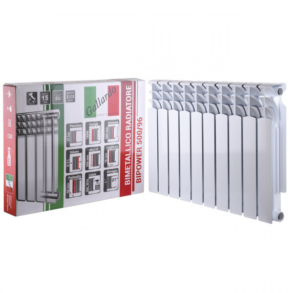 Радіатор біметалевий секційний GALLARDO BIPOWER 500/96 (кратно 10) (000014792)