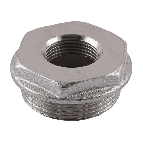 Футорка нікельована 1 1/2″ЗР х 3/4″ВР штампована А0753А(нк) VA (000025110)