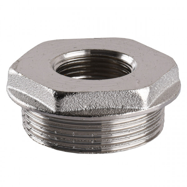 Футорка нікельована 1 1/2″ЗР х 3/4″ВР штампована А0753А(нк) VA (000025110)