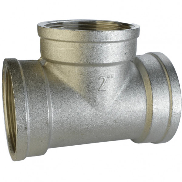 Трійник нікельований 2″ВР х 2″ВР х 2″ВР ливарний А0238А(нк) VA (000025108)