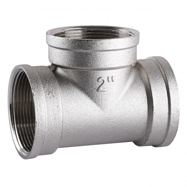 Трійник нікельований 2″ВР х 2″ВР х 2″ВР ливарний А0238А(нк) VA (000025108)