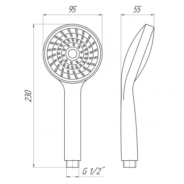 Душова лійка Globus Lux NS-880-P (000020782)