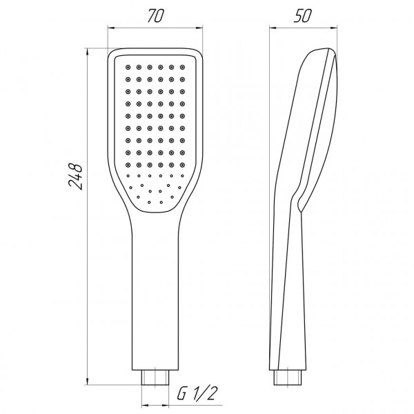 Душевая лейка Globus Lux SH651-P (000021974)