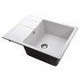 Гранітна мийка Globus Lux ONE перлина 650х500мм (000003453)