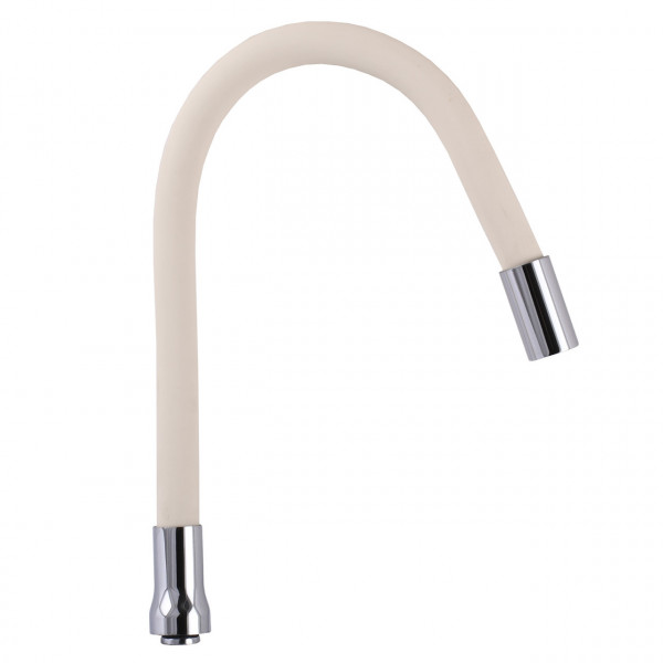 Излив смесителя GLR-BEIGE-55 для кухни Гофрированный с аэратором, силикон , 3/4″ВН (000024607)