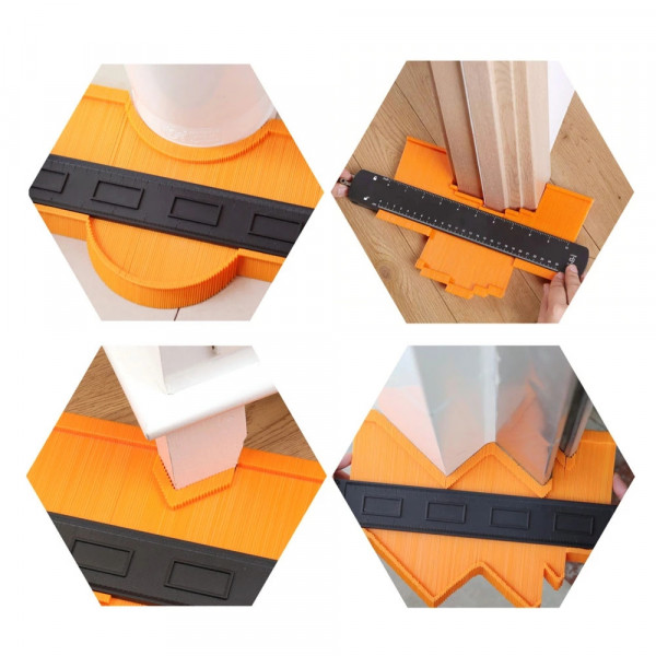 Набор контурных шаблонов 6 дюймов и 10 дюймов, контурный шаблон,шаблон линейка, измеритель контура, (98745643)