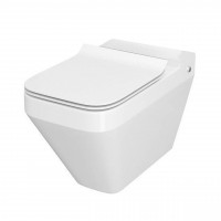 Унітаз компакта Cersanit CREA 010/020 SQUARE з сидінням дюропл SLIM LIFT (без бачка) (000020683)