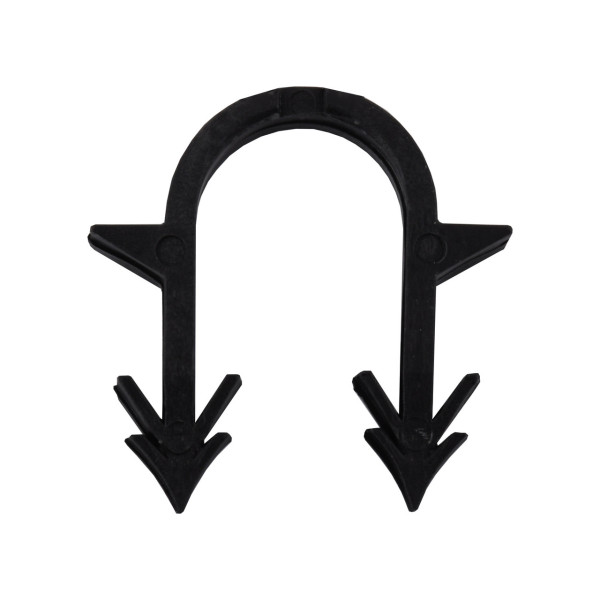 Такерный гарпун-скоба для крепления трубы теплого пола Ø16-20 длина 40мм черная (кор.660шт) (000025184)