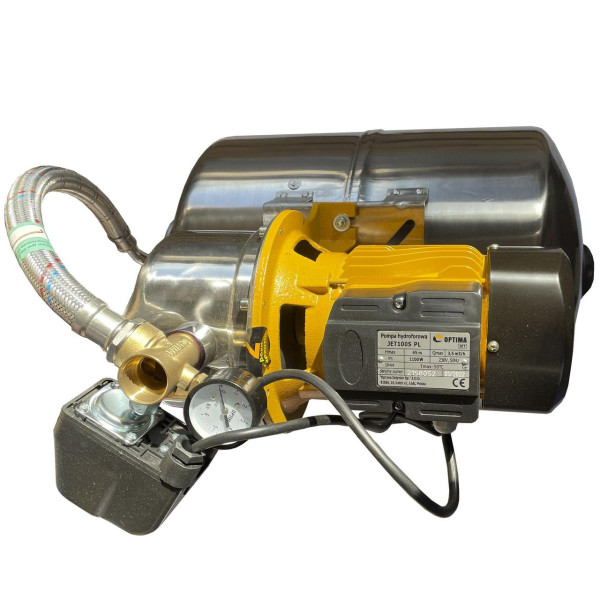 Насосная станция Optima JET100S-PL-50INOX 1,1кВт нержавейка на ГРЕБЁНКЕ (000019358)