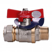 Кран кульовий SOLOMON 16х1/2″ B1183 зовнішня різьба (000001240)