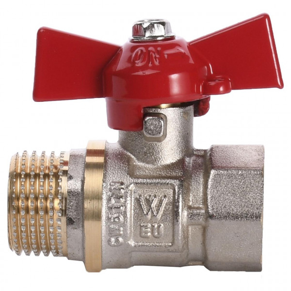 Кран кульовий прямий WATER VALVE 1/2″ ЗВ КБ NV-V Q002 (000004538)
