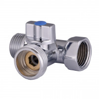 Кран для стиральной машины SOLOMON 1/2″х3/4″х1/2″ A7053 (000001105)