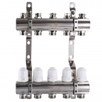 Коллектор с регуляторами и креплением ECO 001С 1″x5 (000008835)