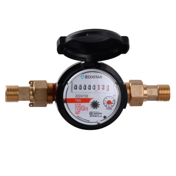 Счетчик горячей воды ECOSTAR DN15 1/2″ E-D R160 (000022844)