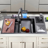 Кухонна раковина водоспад Willda, кухонна мийка водоспад ручної роботи 92х45х22 (98745683)