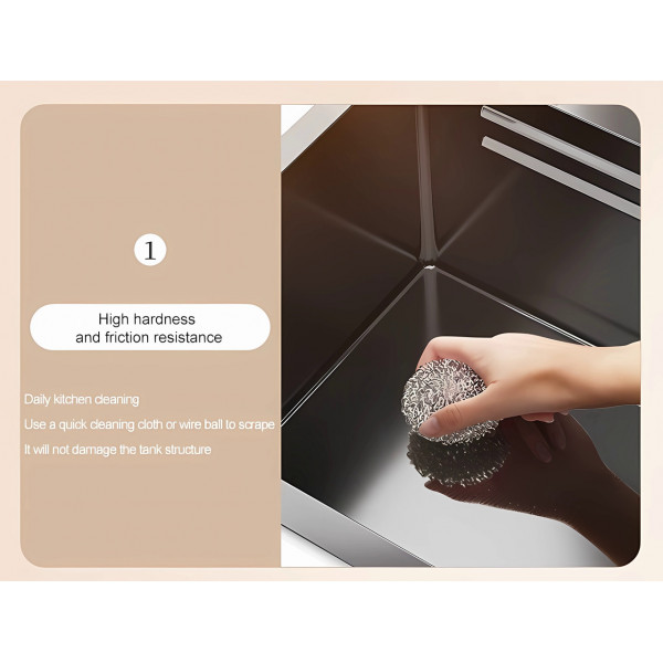 Кухонна раковина водоспад Willda, кухонна мийка водоспад ручної роботи 92х45х22 (98745687)