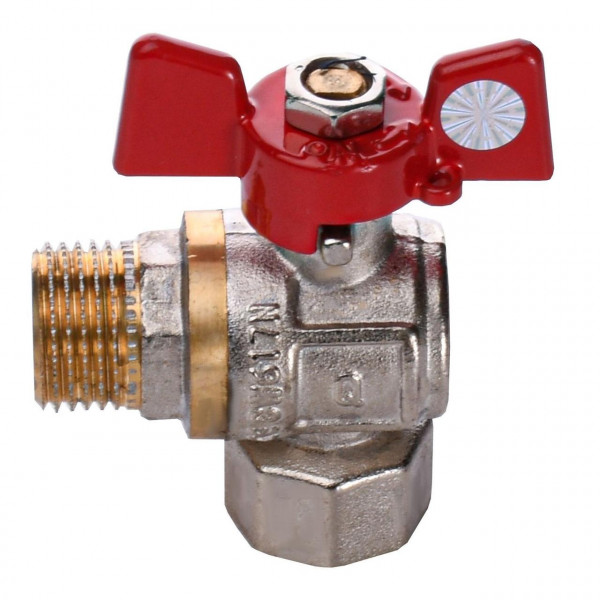 Кран кульовий Q PROFESSIONAL 1/2″ нв КБ кутовий Q154 PN40 (000015354)