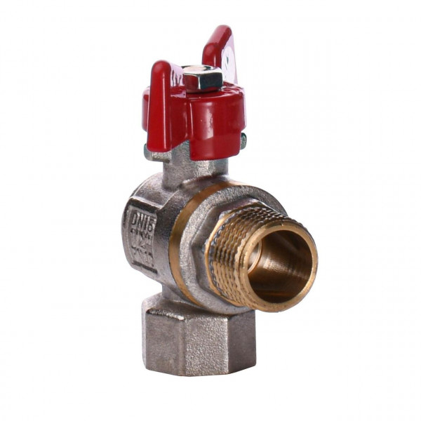 Кран кульовий Q PROFESSIONAL 1/2″ нв КБ кутовий Q154 PN40 (000015354)