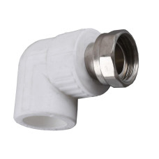 Угол с накидной гайкой Kalde PPR ф20х1/2 (белый) 17013 (000017866)