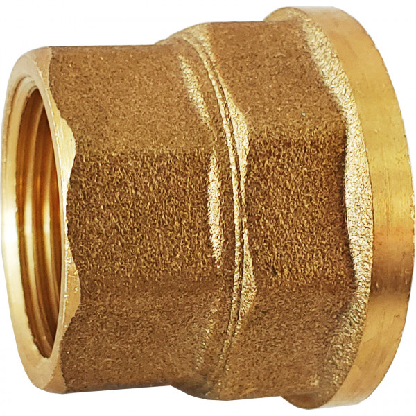 Муфта редукційна латунна 1″ВР х 3/4″ВР штампована восьмигранна А0332А VA (000025366)